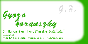 gyozo horanszky business card